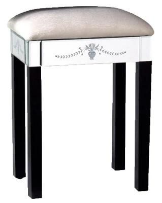 Professional Factory Wholesale Practical Reusable Glass Dressing Table Stool
