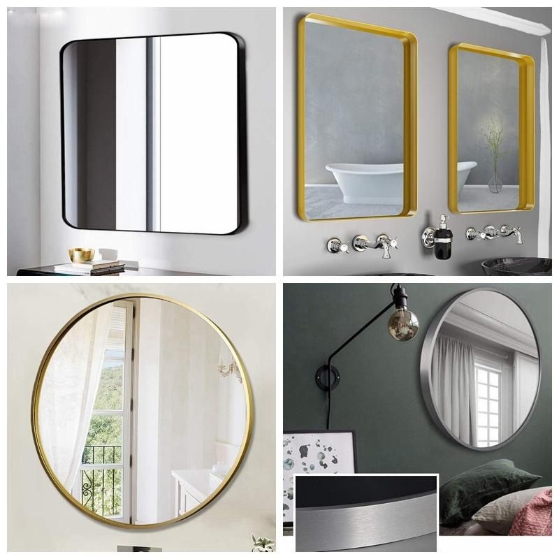 Round LED Bathroom Mirror Furniture Mirror with Lighted with Defogger & Touch Sensor