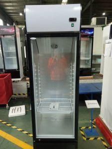 Huamei Wholesales Home Use Glass Door Upright Showcase Beverage Cooler