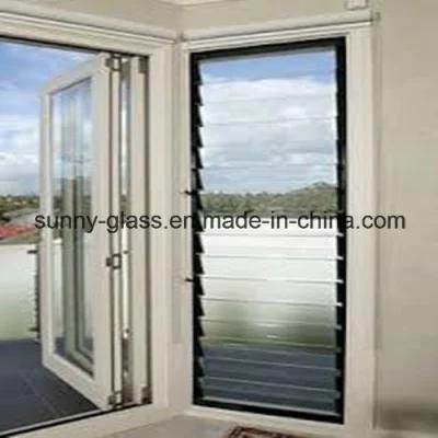 Clear Glass Louver / Louver Glass for Window Glass