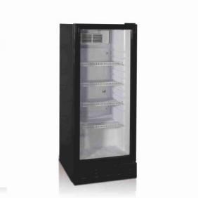 Fan Cooling Chiller Three Glass Doors Upright Freezer Showcase