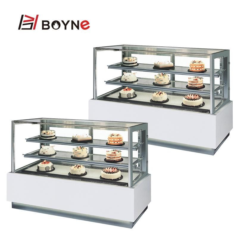 Marble Base Cake Display Cabinet Freezer Showcase