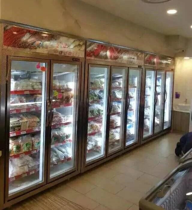 Commercial Refrigerator Upright Freezer with Glass Door Vertical Showcase Freezer