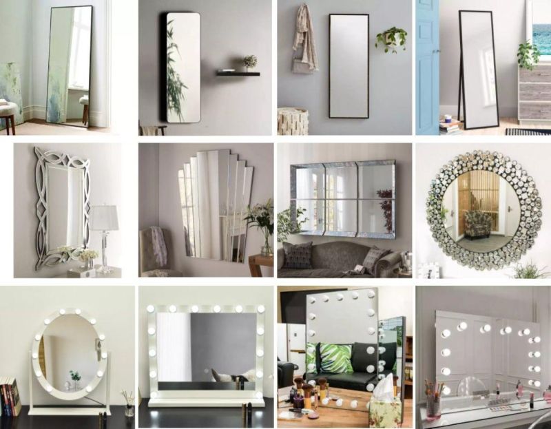 Ortonbaths Black Frame Illuminated Bathroom Mirror Bluetooth Silver Mirror Glass Bath Smart Makeup Mirror Touch LED Round Mirror