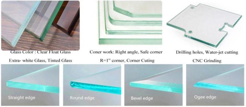 2-19mm CE SGCC Accredited Flat /Bent /Hardened Glass/Tempered Glass/Safety Glass/Toughened Glass