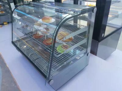 Fan Cooling Refrigerated Bakery Cake Display Front Open Showcase