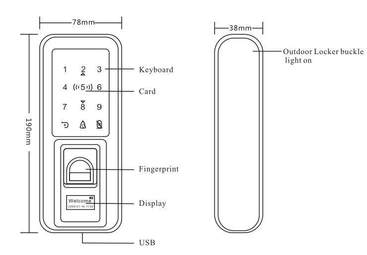 Remote Control Password Fingerprint Glass Composite Glass Metal Door Lock