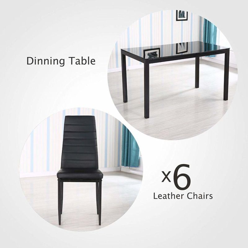 Popular Glass Dining Tables Dining Room Furniture Chinese Rectangular Dining Tables
