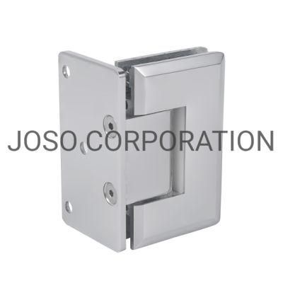 90 Degree Glass to Wall Brass Bathroom Accessories Bathroom Fitting for 8-10mm Glass Bright Chrome