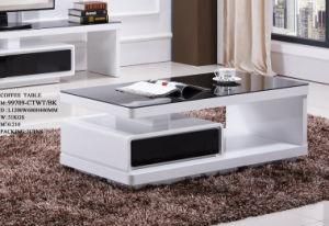 MDF Living Room Center Side End Tea Coffee Table Tempered Glass Modern Home Furniture