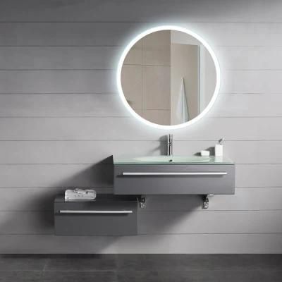 Round Hotel Home Wall Mounted LED Backlit Lighted Bathroom Mirror