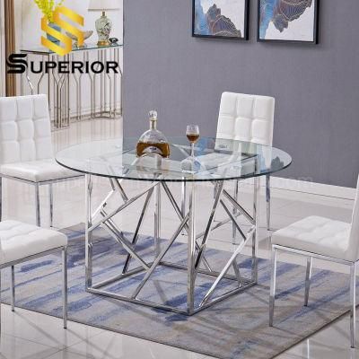 American Style Restaurant Round Metal Stand Dining Chairs and Tables
