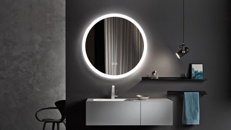 Smart Makeup Round LED Bathroom Mirror