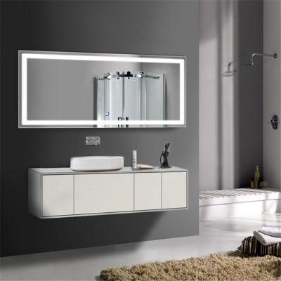 Silver /Wall/Frameless / Lighting/ Anti-Fog /Bluetooth /Music/ Bathroom LED Mirror