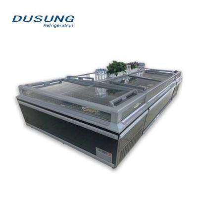 Best Design High Quality Euro Window Island Freezer Cabinet Batch Freezer