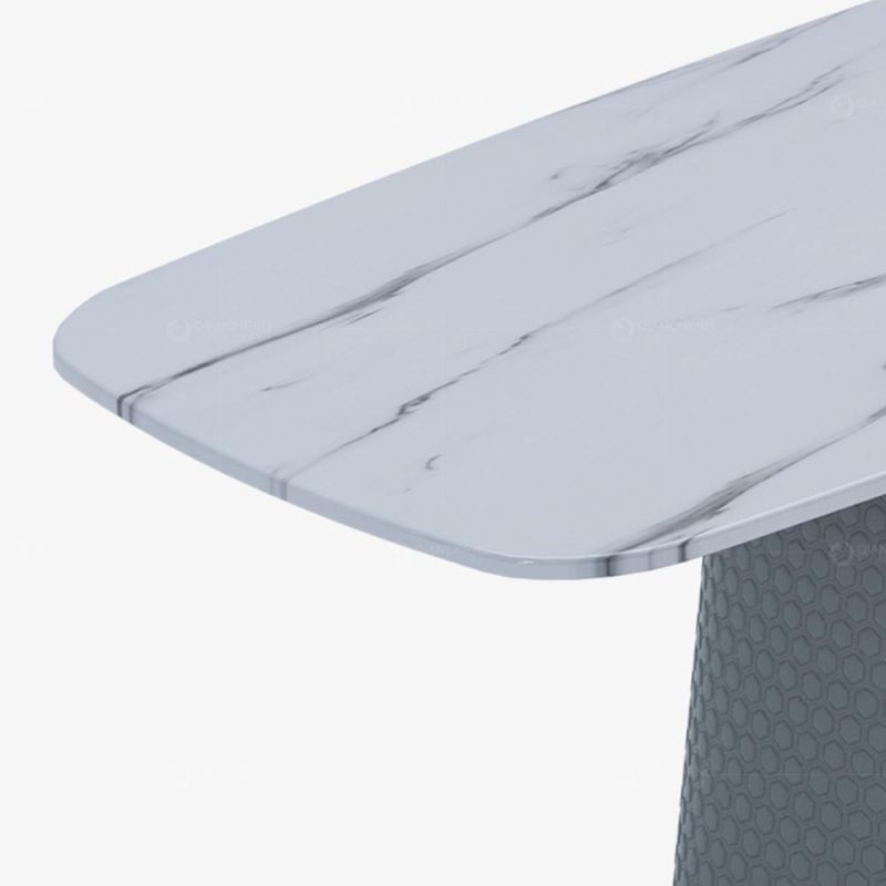 Luxury Latest Designs Concrete Ceramics Top Dining Table