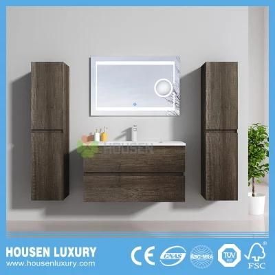 Customized Bathroom Vanities with Double Side Cabinets and Magnifying Glass HS-B1106-900