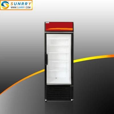 Upright Glass Door Beverage Display Cooler and Refrigeration Display Cabinet