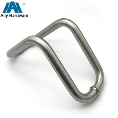 Commercial Glass Door Elbow Style Stainless Steel Pull Handles High Quality