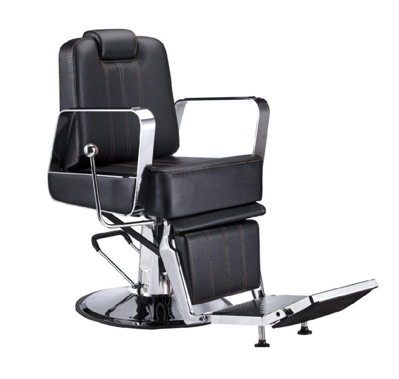 Hl-9284 Salon Barber Chair for Man or Woman with Stainless Steel Armrest and Aluminum Pedal