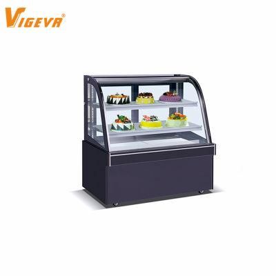 Hot Sell Food Machinery Catering Glass Door Cake Display Showcase