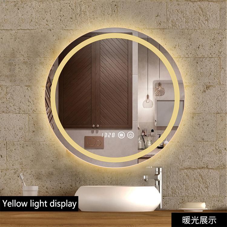Customized Size Smart Bathroom Mirror Lighted LED Makeup Mirror Wall Mounted