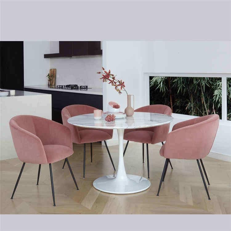 Luxury Nordic Modern Design Square Rectangle Expandable Marble Dining Table Sets 4 Seater 6 Chairs Dining Room Sets Furniture
