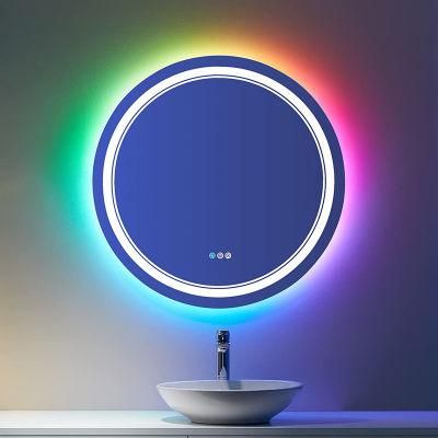 Bathroom Circle LED Colour Light Backlit Smart Mirror