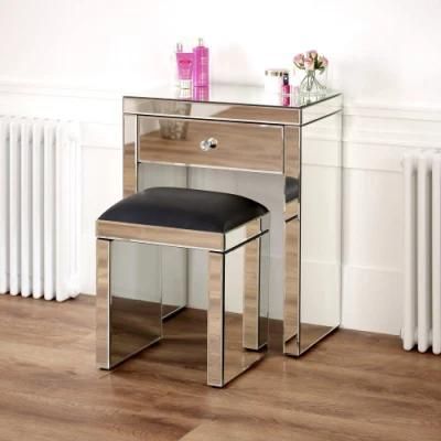 Simple Style Hot Sale Excellent Workmanship Glass Dressing Table Stool