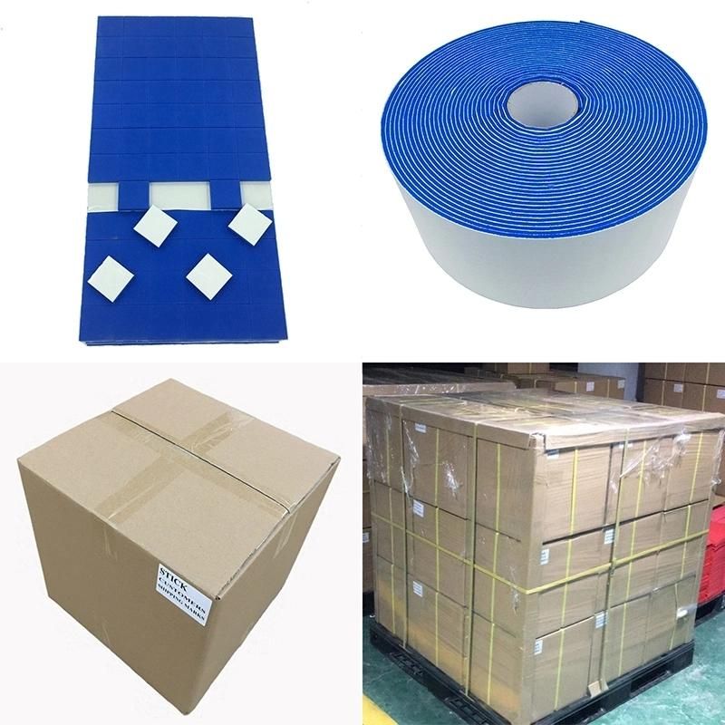 Blue Glass Gasket Separator PVC Rubber Cling Foam Glass Protector Pad for Shipping on Rolls Paper Liner