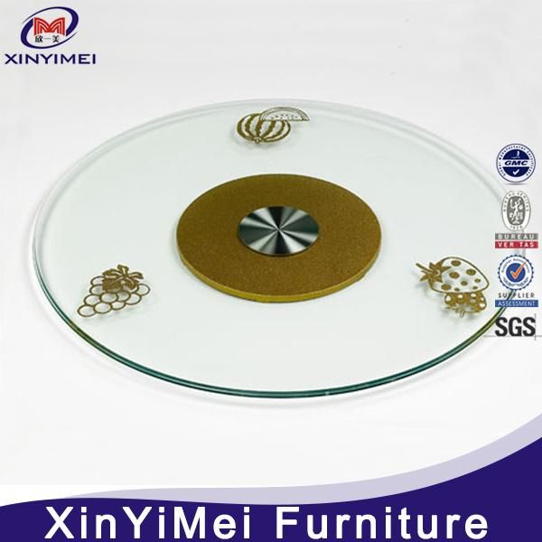 Durable Wedding Dining Table Aluminium Alloy Base Lazy Susan