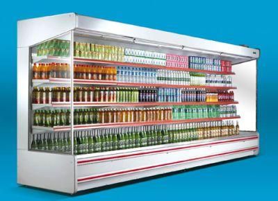 Commercial Vertical Multideck Refrigerator Cooler Showcase for Supermarket