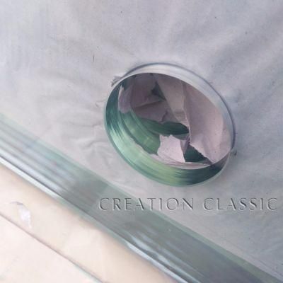 Tempered Ultra Clear Glass for Shower Door with CE