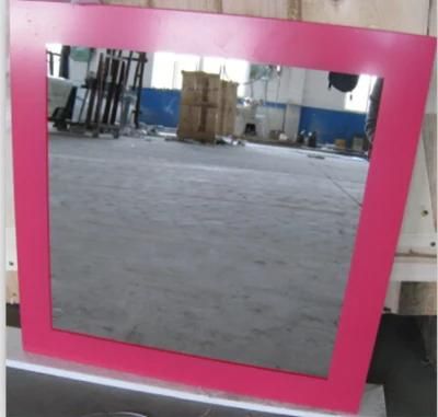 4mm Decorative Screenprinting Wall Mirror Glass Coated Silver