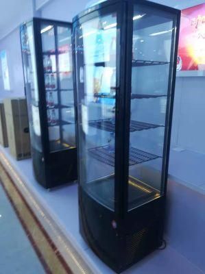 Cooling Glass Refrigerator Marble Cake Display Showcase Cabinet