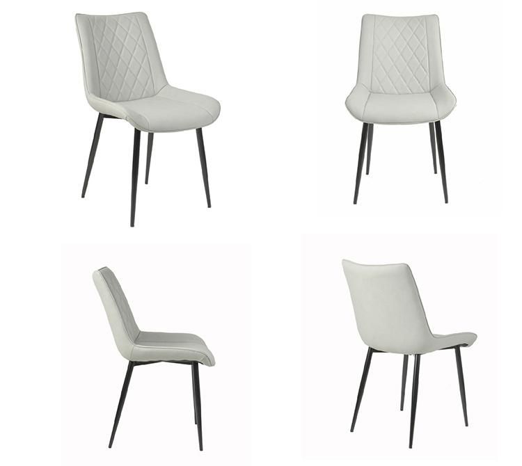 Modern Design Home Hotel Dining Room Furniture Metal Leg Dining Chair Velvet Fabric Dining Chair Leisure Coffee Chair