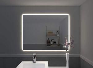 Home Bathroom Mirror with Lights LED Vanity Mirror Wall Mounted, Anti Fog, Touch Switch Silver/35 X 27&quot;