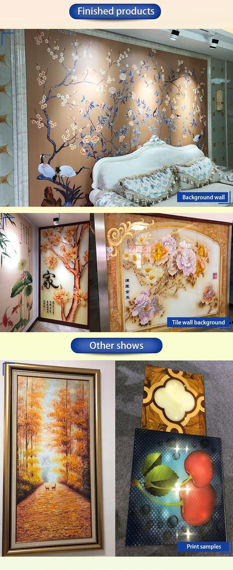 3D Color UV LED Printer Flat and Roll Hybrid Inkjet Printing Machine