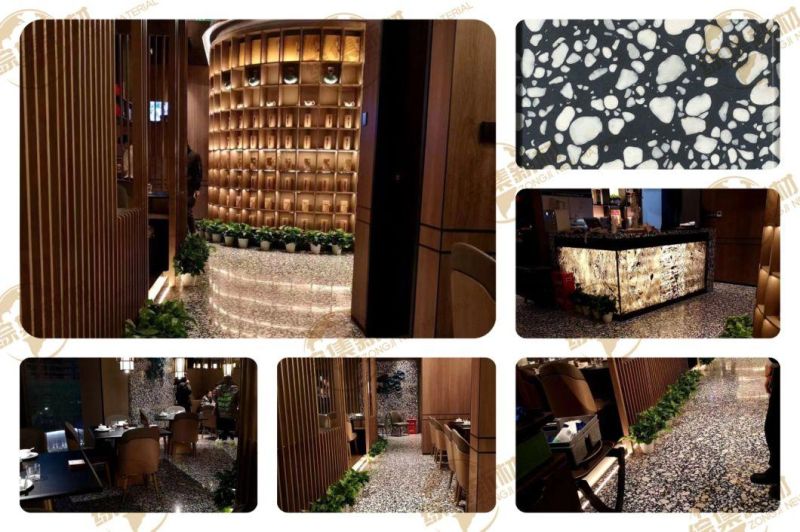 Stone Marble Counter Top Tile Furniture Terrazzo for Decor Wall Ceiling Floor