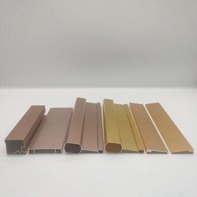 Matt Champagne/Silver /Bronze Anodized Aluminium Profiles for Building Decoration