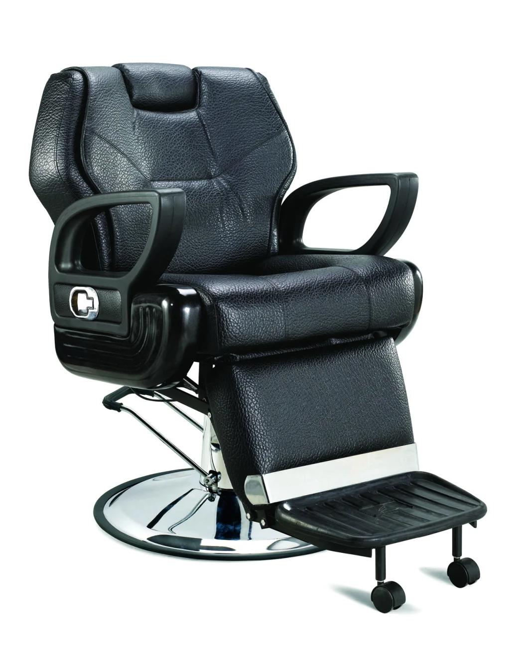 Hl- 6085 Salon Barber Chair for Man or Woman with Stainless Steel Armrest and Aluminum Pedal