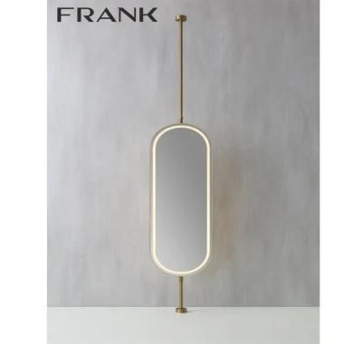 Gold Framed Lighted Decorative LED Washroom Bathroom Mirror