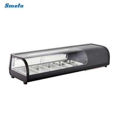 Display Cooler Front Curved Glass 52L Sushi Showcase