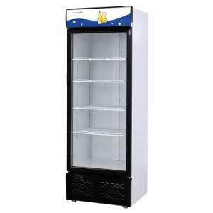 Glass Doors Defrost Commercial Upright Display Chiller Beverage Showcase