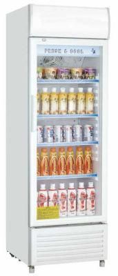 Glass Door Commercial Vertical Showcase Display Freezer for Supermarket Grocery