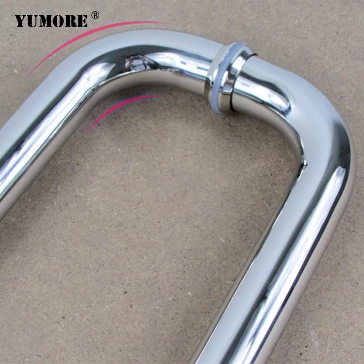 Stainless Steel Square Tube Lever Cast Iron Clear Coloured Glass Door Handles