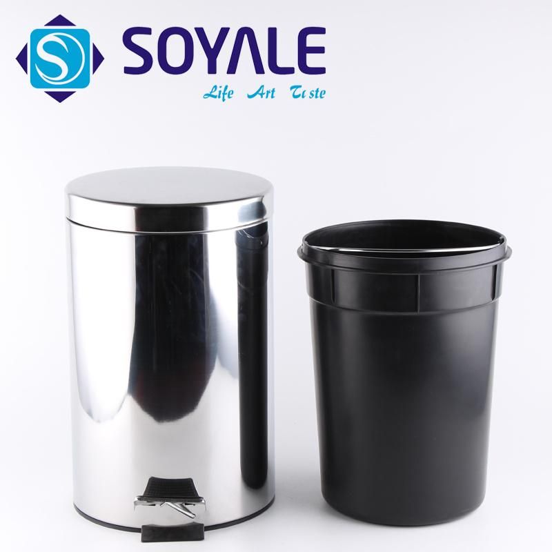 3L 5L 12L Stainless Steel Pedal Dustbin SY-016