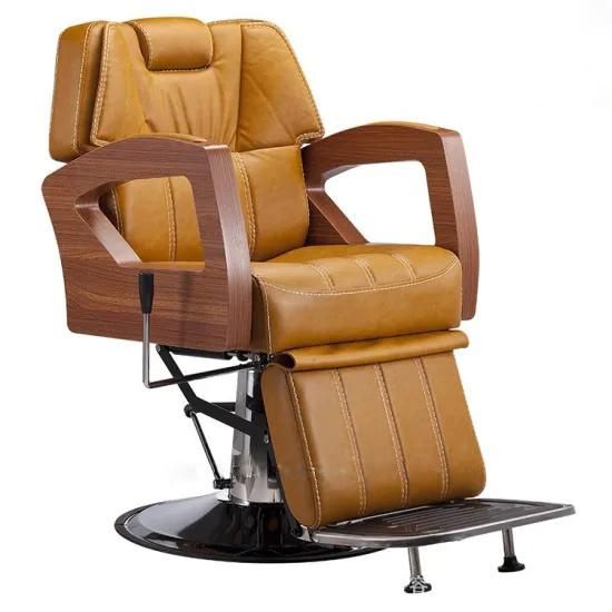 Salon Barber Chair Hl-9248 for Man or Woman with Stainless Steel Armrest and Aluminum Pedal