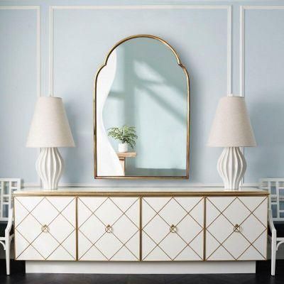 High Quality Wholesale Price Decorative Furniture Golden Cloud-Shaped Wall Dressing Mirror