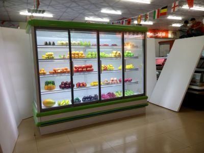 Green&Health Refrigeration Upright Glass Door Multideck Refrigerated Cabinet